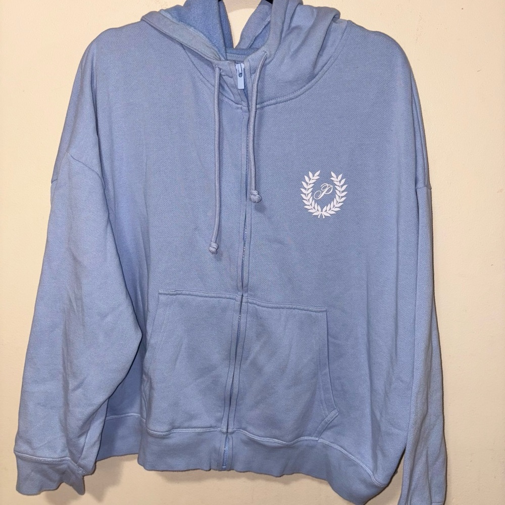 PINK Victoria's Secret Sky Blue Zip-Up